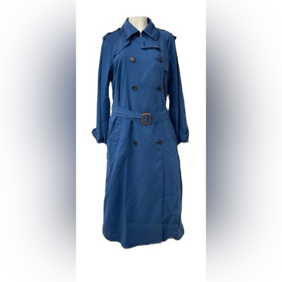 Lauren Ralph Lauren Women Trench Coat Navy Blue Plus Size 16 - Picture 1 of 7